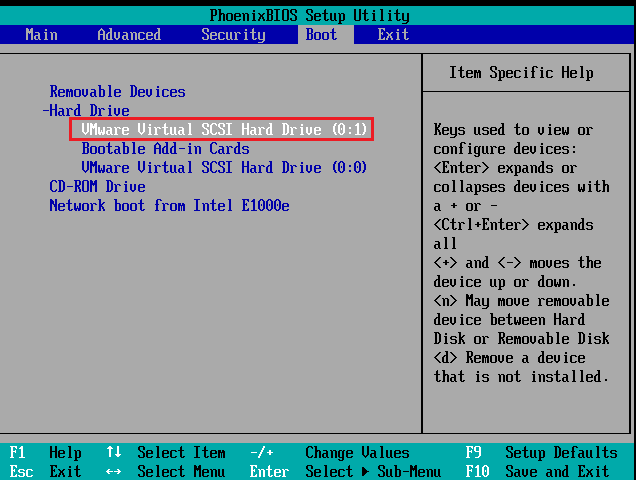 怎么解决虚拟机出现network boot from intel e1000？