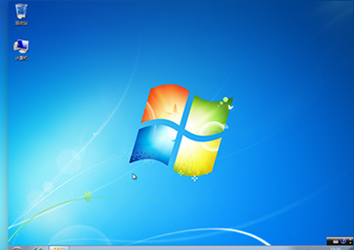 系统部署完成,成功进入Win7桌面